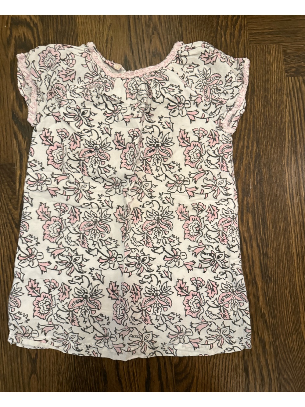 Roller Rabbit Girls White Pink Floral Casual Dress